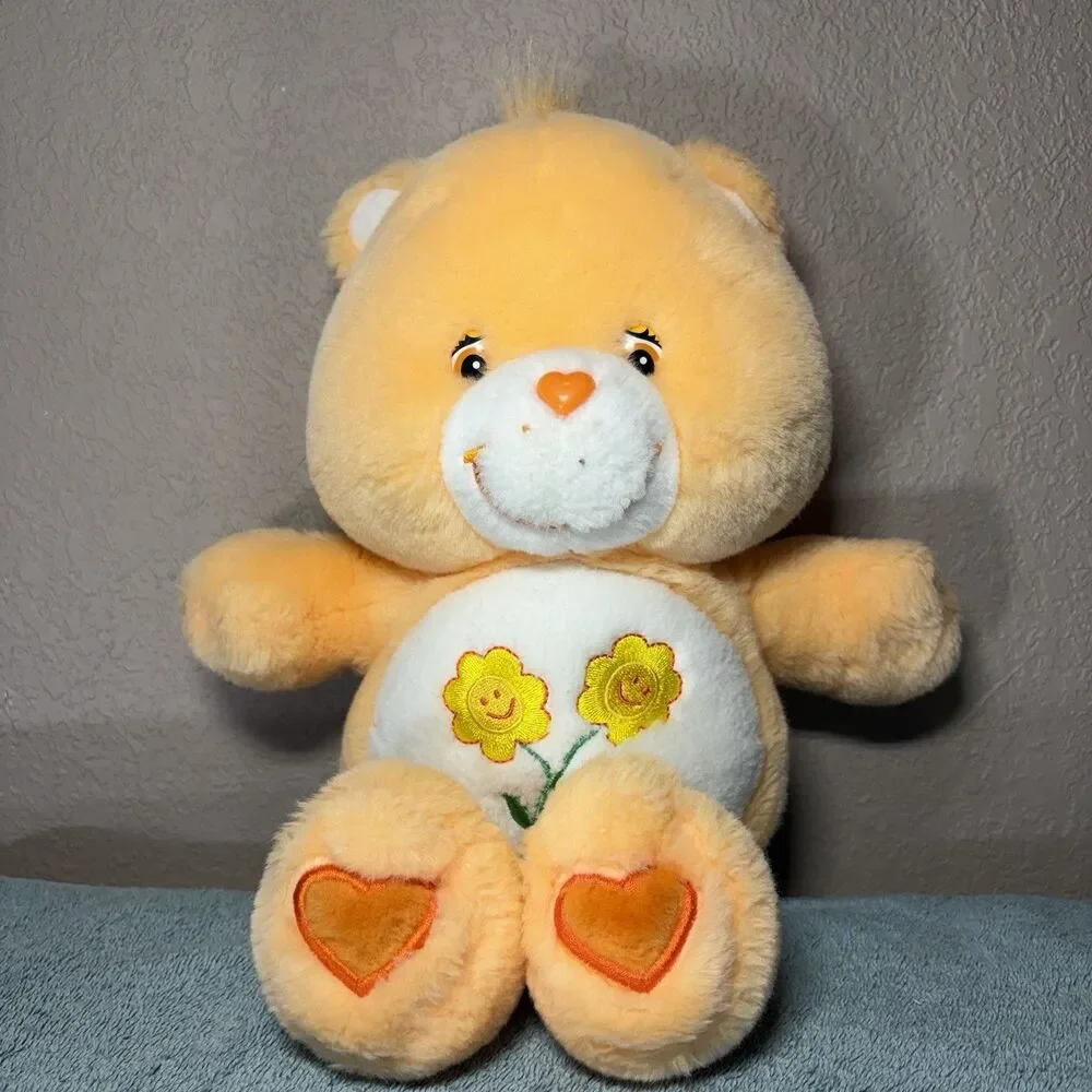 Just Play~Care Bears 2003 Yellow Flowers Hearts 13